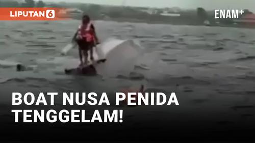 VIDEO: Detik-Detik Boat Nusa Penida-Sanur Tenggelam
