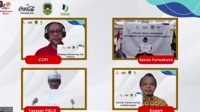 Sumur resapan jadi salah satu program yang dilaksanakan Coca Cola Foundation Indonesia