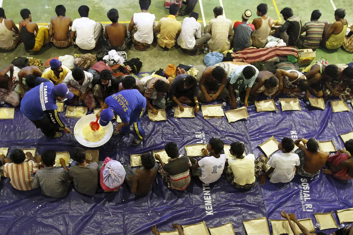 Ratusan Pengungsi Rohingya Terdampar di Aceh 