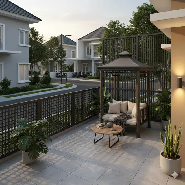 Desain Teras Rumah Hook Estetik