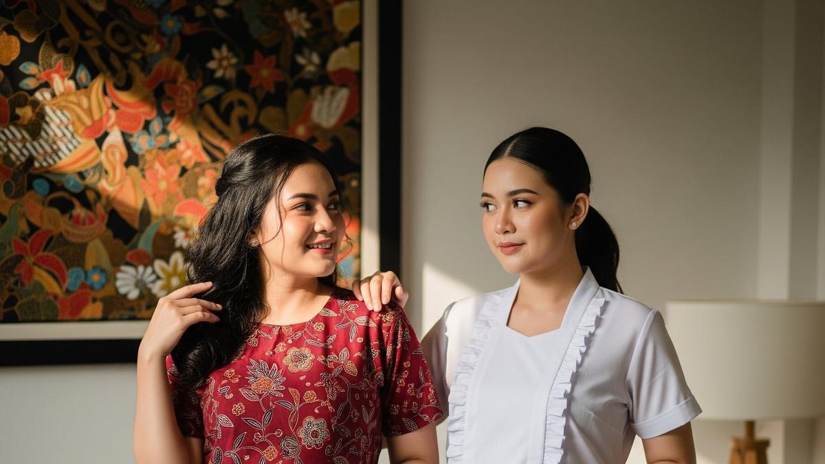 7 Model Baju Batik Lengan Balon untuk Wanita Gemuk dan Pendek, Tampil Proporsional &amp; Elegan