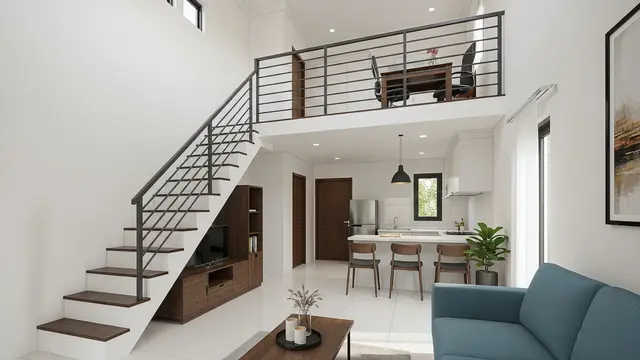 Contoh Rumah Tipe 36 Ada Mezzanine Multifungsi yang Jadi Tren Desain untuk Pasangan Muda 2026