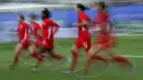 Timnas wanita Kanada menjalani latihan sebelum menghadapi Selandia Baru di Piala Dunia Wanita 2019 di Prancis.  ( AP/Francisco Seco )