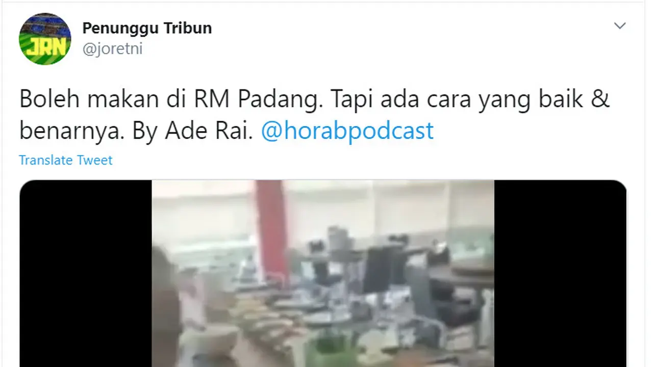 Ade Rai, Rumah Makan Padang, Ayam Pop, Ade Rai Makan Ayam Pop