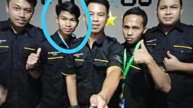 Jenazah Yudi (dilingkari), sopir Pake Taxi asal Cianjur yang meregang nyawa di Garut