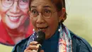 Mantan Menteri Kelautan dan Perikanan Susi Pudjiastuti saat acara diskusi "Ngopi Bareng Presiden PKS" di DPP PKS, Jakarta, Senin (20/1/2020). Diskusi ini mengangkat tema "Sengketa Natuna dan Kebijakan Kelautan". (Liputan6.com/Herman Zakharia)