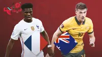 Prediksi Piala Dunia 2022 - Prancis Vs Australia Alternatif&nbsp;(Bola.com/Bayu Kurniawan Santoso)