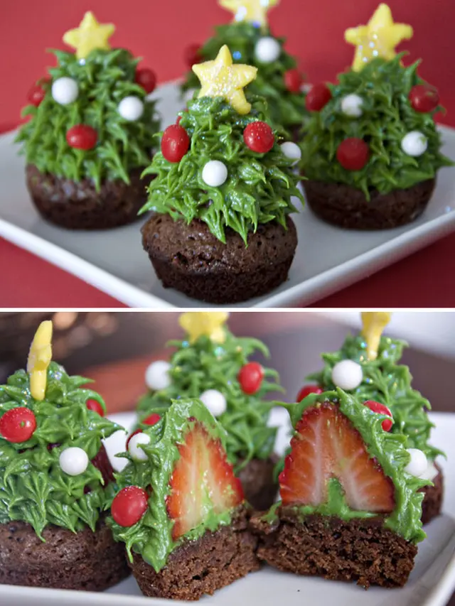6 Potret Cupcakes Tema Natal Ini Unik,