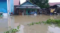 Banjir bandang di Mamuju merendah sejumlah pemukiman warga (Liputan6.com/Abdul Rajab Umar)