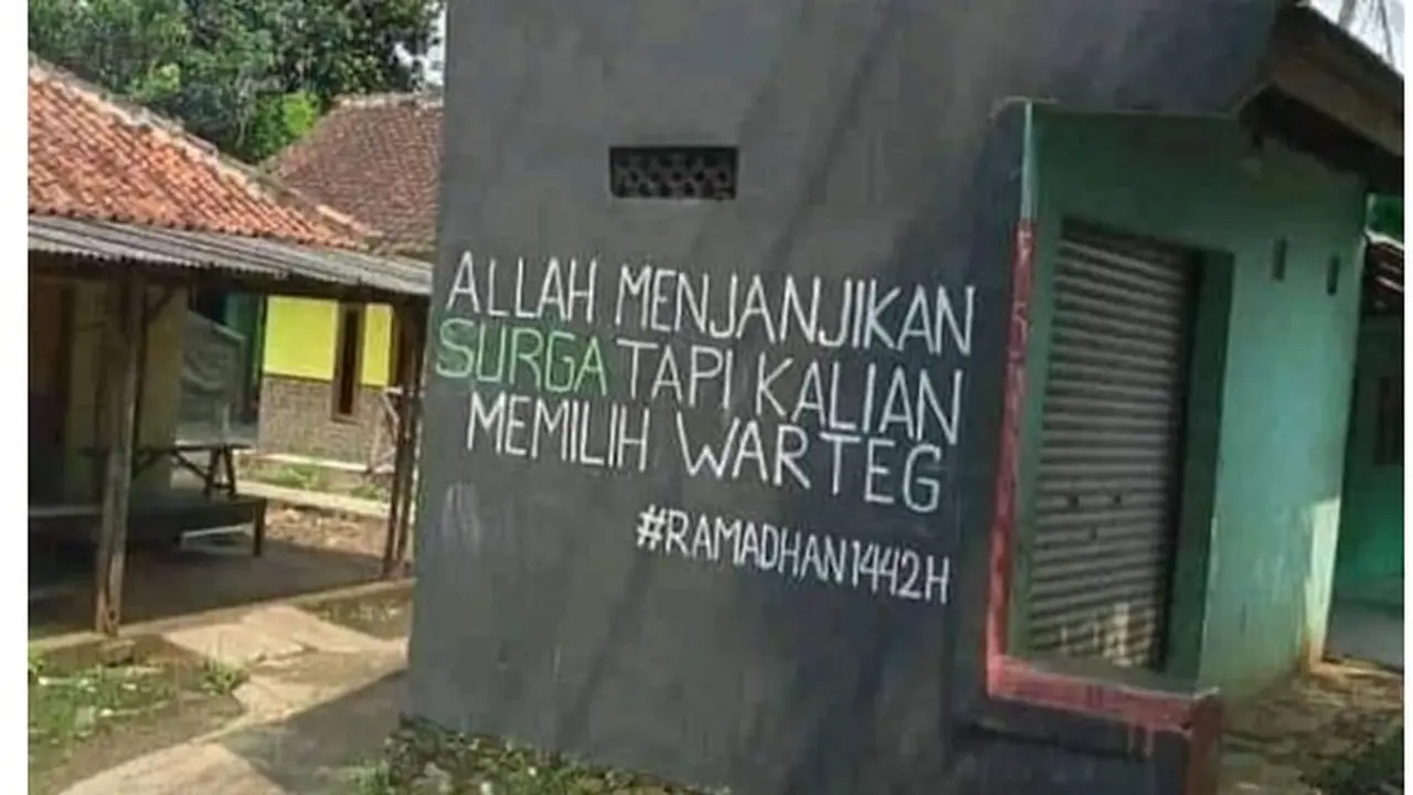 6 Tulisan di Warteg Ini Kelewat Unik, Bikin Heran