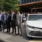 PT Toyota Astra Motor (TAM) membuka tahun baru dengan meluncurkan sedan terbarunya, all new Toyota Camry. (Arief Aszhari / Liputan6.com)