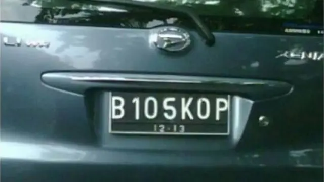 plat nomor