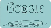Teka-teki yang akan muncul ketika kita klik gambar Komodo di Google Doodles