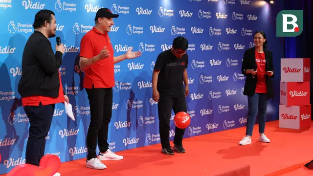 Kiper legendaris Manchester United Peter Schmeichel di acara Vidio