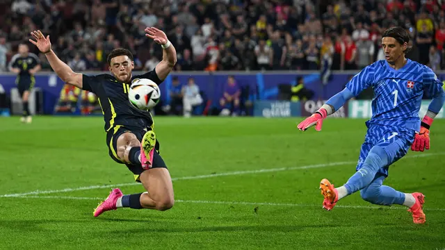 Hasil Euro 2024 Skotlandia vs Swiss