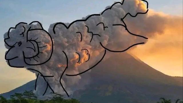 6 Lukisan Kartun Awan Panas Gunung Merapi Ini Viral, Netizen: Lucu Tapi ...