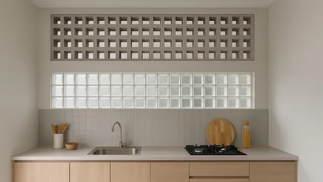 Model Rumah Minimalis Kombinasi Roster dan Glass Block (Foto: ChatGPT)