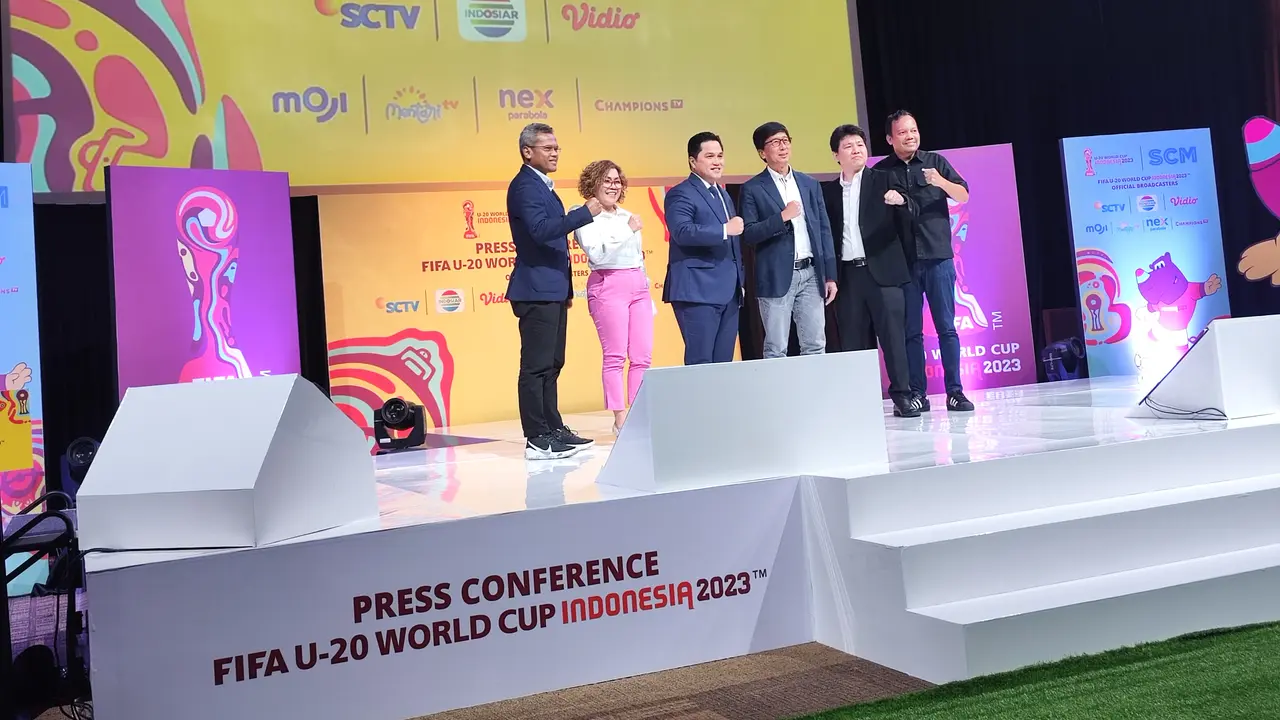 Jumpa pers Emtek Group sebagai pemegang hak siar Piala Dunia U-20 2023