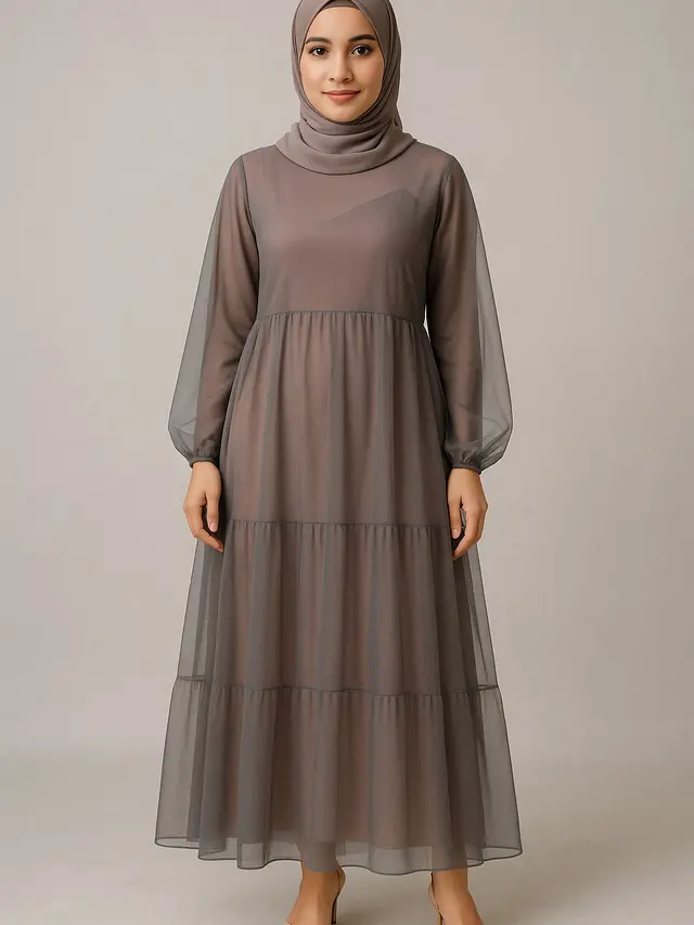 Model Gamis Kekinian untuk Wanita Tinggi 160an (Foto: ChatGPT)