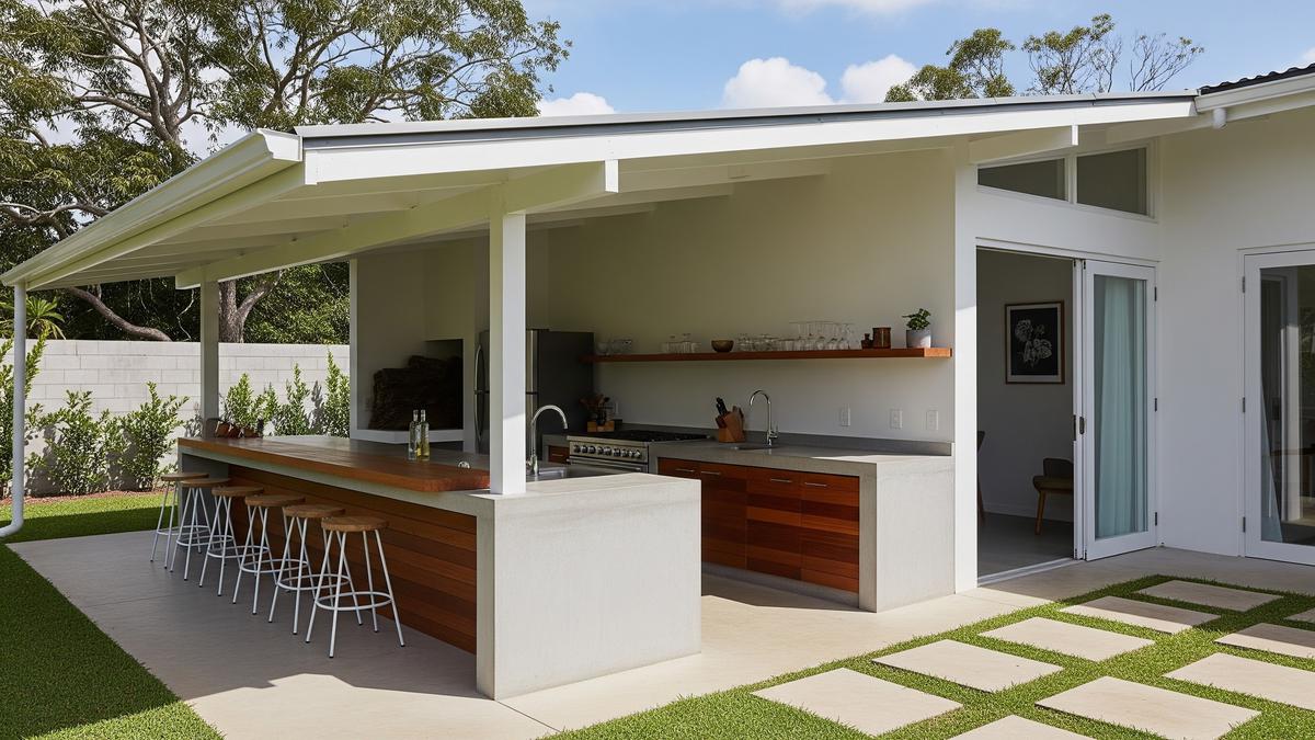 7 Desain Dapur Semi Outdoor Anti Tempias Hujan untuk Rumah Minimalis, Memasak Jadi Lebih Nyaman
