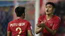 Bersama Timnas Indonesia, ia telah berpengalaman tampil di level senior. Total ia telah bermain sebanyak 31 kali dengan torehan 2 gol. Debutnya terjadi pada 25 November 2012 saat jumpa Myanmar dalam laga persahabatan di bawah pelatih Nilmaizar yang berkesudahan imbang 2-2. (Bola.com/M. Iqbal Ichsan)