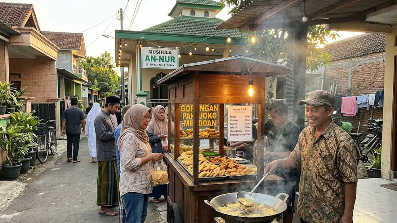 Jualan Gorengan dan Camilan Hangat