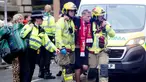 Momen euforia ribuan suporter Liverpool dalam parade kemenangan  Premier League berubah menjadi kepanikan setelah sebuah mobil menerobos kerumunan di pusat kota pada Senin (26/5/2025). (Owen Humphreys/PA via AP)