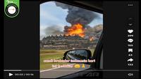 Gambar tangkapan layar&nbsp;video yang diklaim Candi Borobudur, Magelang, Jawa Tengah pada 3 Juni 2025. (sumber: Facebook)