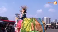 [VIDEO] HUT RI ke-68, Mobil Unik Pawai di Monas Minggu Sore