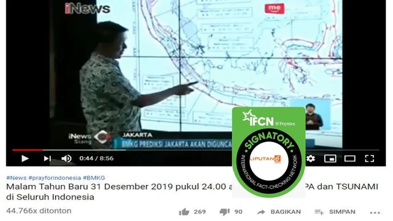 [Cek Fakta] Gambar Tangkapan Layar Video Pemberitaan Soal Gempa