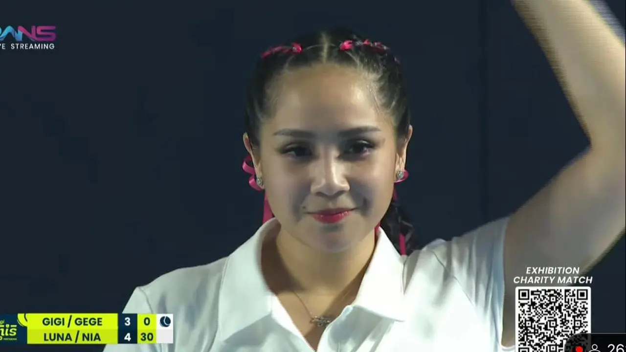 8 Adu Gaya Rambut Luna Maya-Nia Ramadhani vs Nagita Slavina-Gege Elisa saat Tanding di Lagi-lagi Tenis