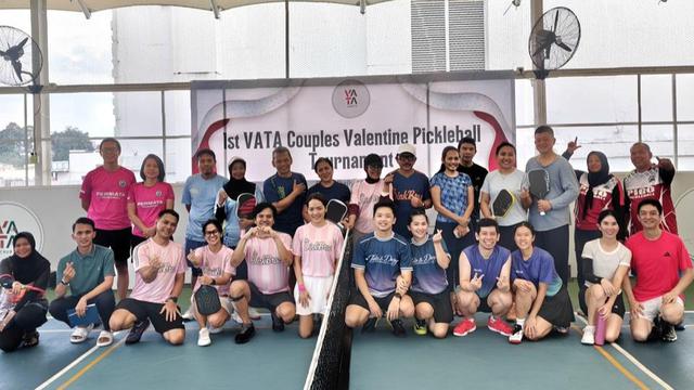 Rayakan Valentine di Lapangan, 24 Pasutri Adu Skill di VATA Pickleball Tournamen