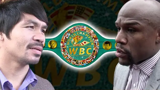 Komposisi Sabuk Juara Tinju Dunia Mayweather vs Manny Pacquiao