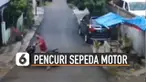 Terekam kamera cctv nasib apes dialami oleh pria ini karena ketahuan pemiliknya saat hendak mencuri motor.