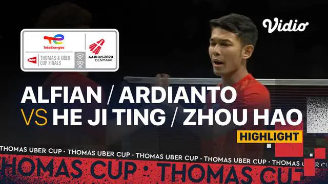 VIDEO Final Piala Thomas 2020: Fajar Alfian / Muhammad Rian Ardianto Menang, Indonesia Unggul atas China 2-0