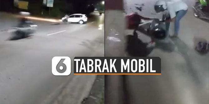 VIDEO: Menang Balap Liar Tapi Berujung Tabrak Mobil