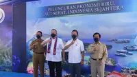 Program Ekonomi Biru, Laut Sehat, Indonesia Sejahtera pada Perayaan HUT ke-22 KKP di Belitung Timur, Selasa (26/10/2021).