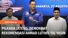 Partai Demokrat memberikan surat rekomendasi kepada pasangan bakal calon gubernur untuk Jakarta, Jawa Barat, dan Jawa Tengah. Di Jakarta, Partai Demokrat mengusung Ridwan Kamil dan Suswono.