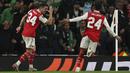 <p>Arsenal unggul lebih dulu berkat gol Granit Xhaka di babak pertama. (AP Photo/Ian Walton)</p>