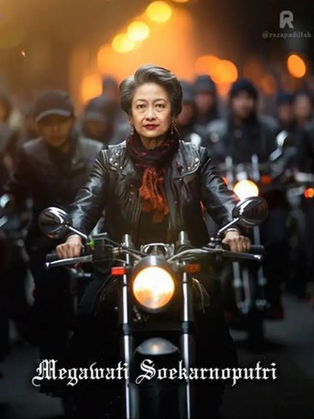 Editan Foto AI Jika 7 Presiden Indonesia Jadi Ketua Geng Motor Ini Keren Banget
