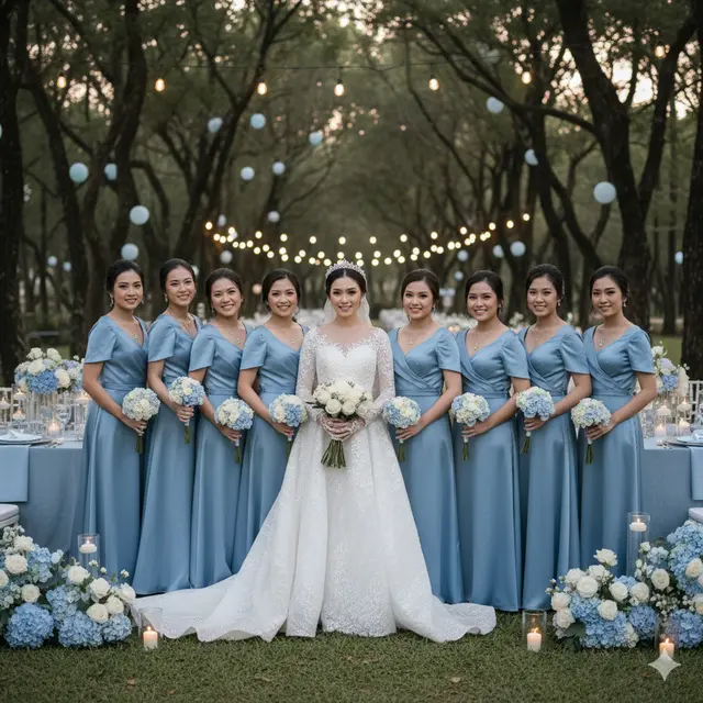 Model Baju Bridesmaid (Foto: Gemini AI)