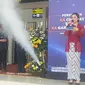 Menteri BUMN Erick Thohir, Menteri Perhubungan Budi Karya Sumadi, Bupati Garut Rudy Budiman serta tokoh masyarakat Garut meresmikan pengoperasioan jalur Stasiun Kereta Api Garut, Jawa Barat. (Liputan6.com/Jayadi Supriadin)