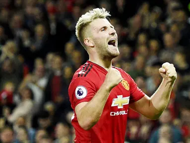 Luke Shaw - Bek Timnas Inggris ini pernah mengalami titik terendah dalalm kariernya saat mengalami cedera patah tulang di kaki kanan yang memaksanya mengakhiri musim 2015/2016 lebih cepat. (Foto:AFP/Oli Scarff)