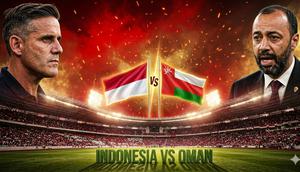 Cover prediksi Timnas Indonesia vs Oman. (Bola.com/AI-Generated/Gemini)