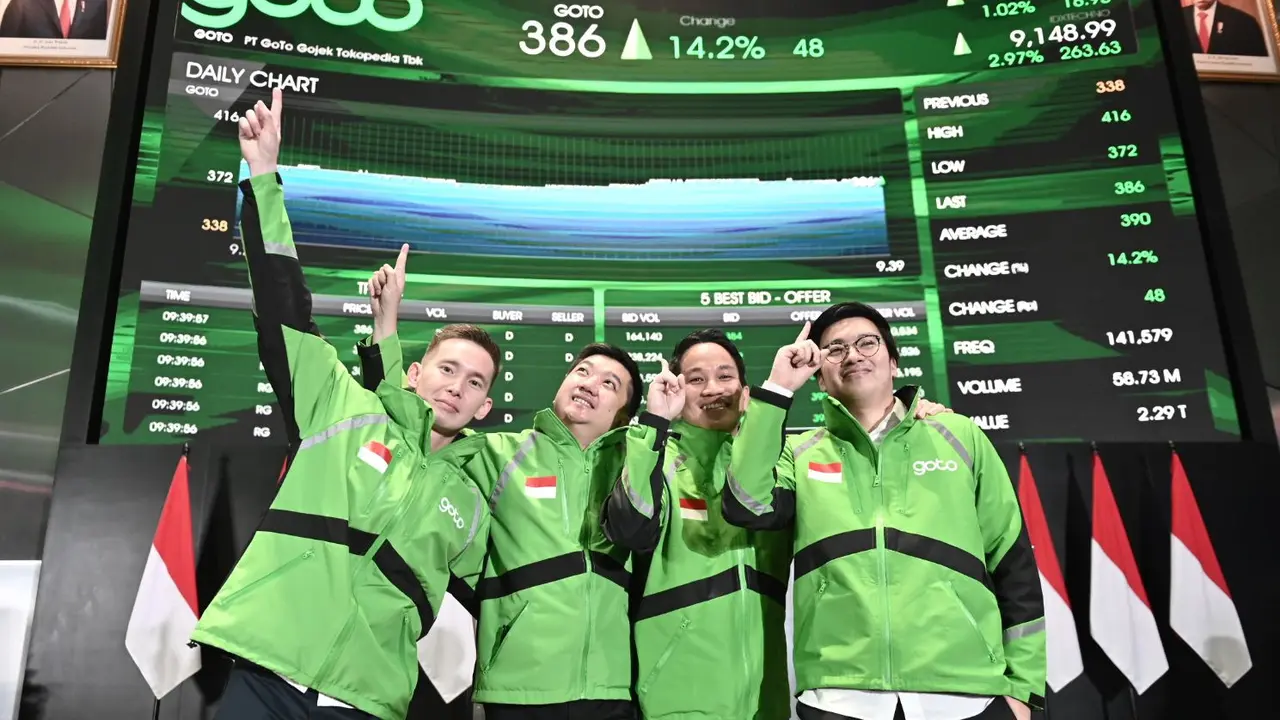 GoTo Resmi Menjadi Perusahaan Tercatat di Bursa Efek Indonesia