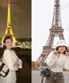 Aaliyah Massaid dan Fuji an Saat Liburan ke Paris. [Instagram]