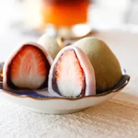 Ilustrasi mochi stroberi/copyrghtshutterstock/Jayz3t