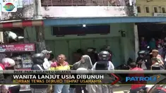 Seorang wanita lanjut usia tergeletak bersimbah darah dalam rumah toko miliknya di Pare-Pare.
