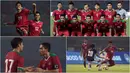 Berikut ini lima momen menarik saat Timnas Indonesia mengalahkan Kamboja 3-1 pada laga persahabatan di Stadion Patriot, Bekasi, Rabu (4/10/2017). (Bola.com/Vitalis Yogi Trisna)