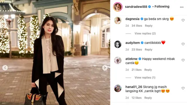 Unggahan Sandra Dewi